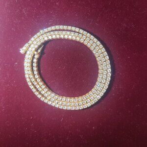 14k Diamond 5 ct Tennis Necklace